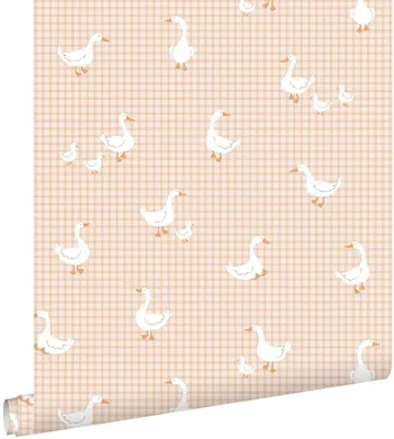 Produktbild von ESTAhome Tapete Gänsen Beige 50 x 900 cm