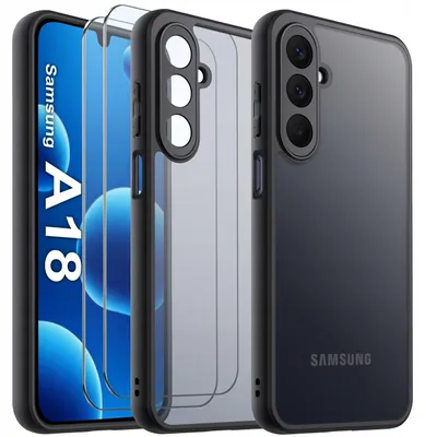 Obrázok produktu pre Puzdro pre Samsung A18 – Zosilnené, matné, pancierované puzdro + 2x ochranné sklo na obrazovku