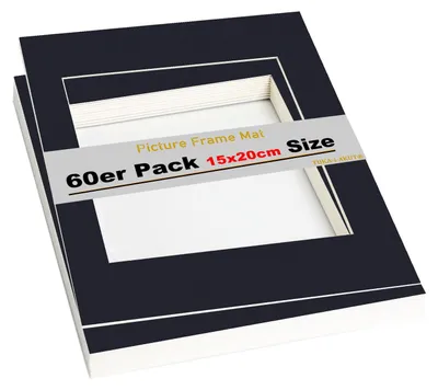 Imagen del producto de TUKA-i-AKUT, marcos para fotografías de los años 60, tamaño 15x20 cm, para fotografías de 10x15 cm, color negro, cantidad: 1