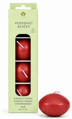 Obrázek produktu pro ARÔME Plovoucí svíčky, červené