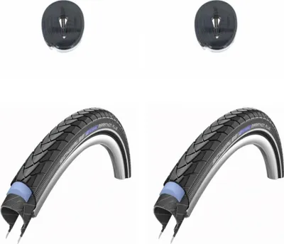 Produktbild von Schwalbe 2x Reifen Drahtreifen MARATHON PLUS 28x1.50 + 2x Schwalbe Schlauch D...