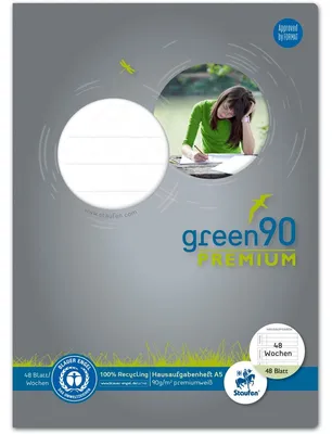 Produktbild von Staufen Hausaufgabenheft A5 48 Bl 90g Green 48 Wo