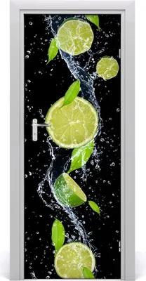 Produktbild von Tulup Türaufkleber 75x205 cm Dekorative Aufkleber Selbstklebend Wasserdichte Tapete Abnehmbar Schlafzimmer Wohnzimmer Wohnkultur - Limette