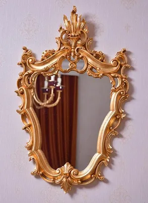 Produktbild von Casa Padrino Luxus Barock Spiegel Gold H. 73 cm - Prunkvoller Barockstil Wandspiegel -  Italy