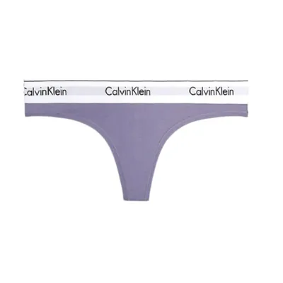 Obrázek produktu pro Calvin Klein dámská tanga CK92-0Z8A4 S fialové logo pásek modal mix