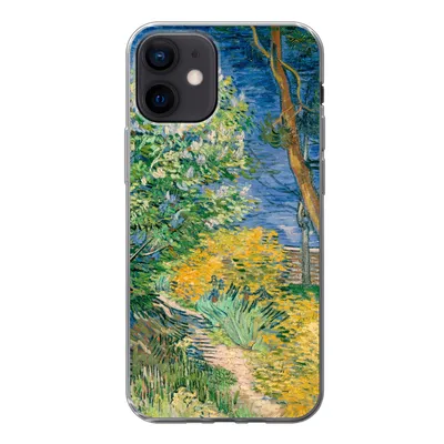 Produktbild von MuchoWow® Handyhülle Schutzhülle Hülle für iPhone 12 Die Büsche bei Arles - Vincent van Gogh Silikon Softcase Handy Hülle - Schutzhülle