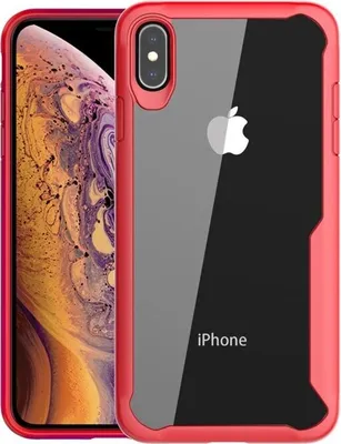 Produktbild von Schutzhülle für iPhone XS FULL COVER Case Panzer Hülle Tasche Bumper Rot