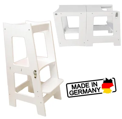 Immagine prodotto di Montessori 2-in-1 sedia e tavolo per l'apprendimento - Regolabile in altezza - Bianco
