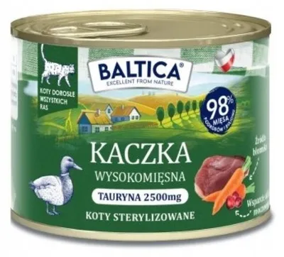 Immagine prodotto di BALTICA SMAKI REGIONÓW Gatto adulto Anatra 185g 185g
