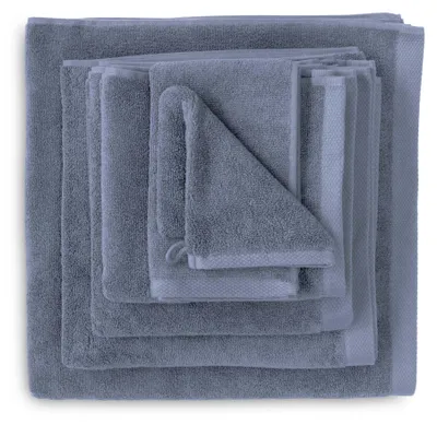 Productafbeelding van 1 verpakking met 6 gastendoekjes, afmeting 30x50 cm, kleur: Celectic Blue