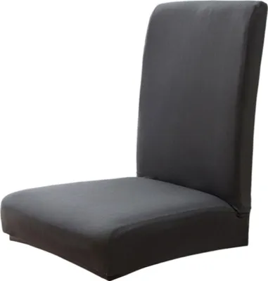 Obrázek produktu pro Potahy na židle do jídelny, elastické, jednobarevné potahy na židle, měkké, prodyšné, prachotěsné potahy ze Elastanu, dekorativní, elastické, snímatelné a pratelné univerzální potahy na židle do kuchyně a jídelny
