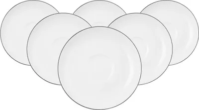 Produktbild von Seltmann Weiden Lido Black Line rund Untertasse 13 cm 6er Set