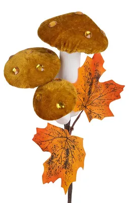 Produktbild von Clayre & Eef Dekorationsfigur Pilz Orange Kunststoff