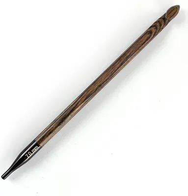 Produktbild von KnitPro ginger Tunesische Häkelnadel aus Holz 7.00 mm