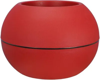 Produktbild von Blumentopf RIVIERA Boule, D40 H28 cm, Kunststoff, Rot