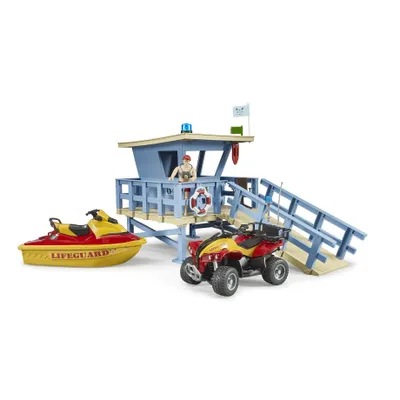Produktbild von BRUDER 62780, Rettungsschwimmer-Station, Lifeguard, 4 Jahr(e), Mehrfarbig, Acrylnitril-Butadien-Styrol (ABS)