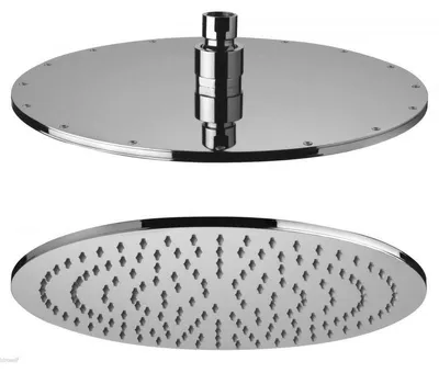 Produktbild von Duschset mit Brausearm 40 cm und Kopfbrause 40 cm Messing
