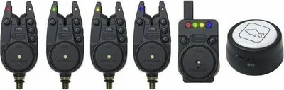 Obrázok produktu pre Prologic C-Series Pro Alarm Set 4+1+1 Červená-Modrá-Zelená-Žltá Signalizátor záberu