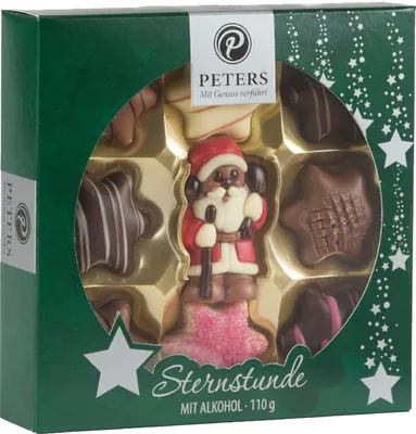 Produktbild von Peters Sternstunde Weihnachtstrüffelmischung mit Alkohol 110g