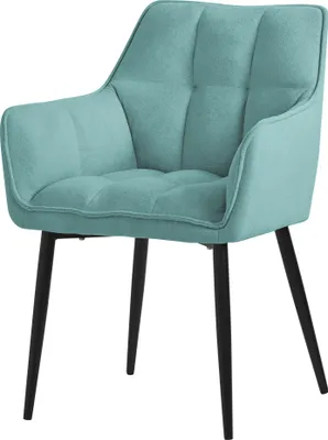 Obrázok produktu pre Jedálenská stolička ML-Design v uterákovej látke, benzínová, s hrubým čalúneným sedadlom