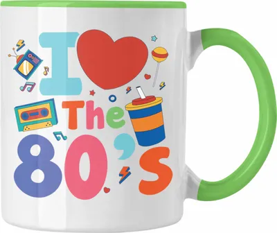 Produktbild von Trendation - 80er Jahre Tasse Geschenk Achziger Geschenkidee Party (Grün)