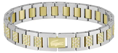 Produktbild von Lacoste Zweifarbiges Kristall-Armband für Herren, Edelstahl