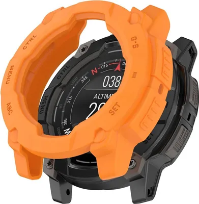 Obrázok produktu pre Pre Garmin Instinct 3 AMOLED / Solar 45mm Plastové ochranné puzdro Orange