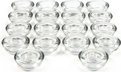 Produktbild von Hosley 18er-Set Teelichthalter aus Klarglas
