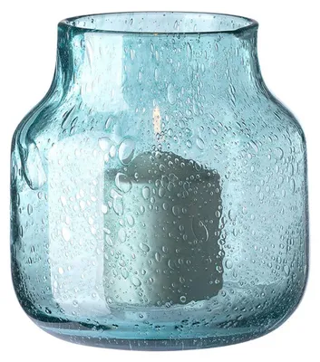 Produktbild von Fink Vase Solea Glas Petrol Blau (19cm)