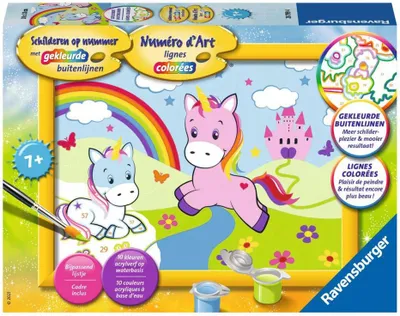 Obrázok produktu pre Súprava Ravensburger na maľovanie podľa čísel pre deti