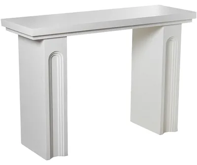 Consoletafel aus Holz, Weiß, 120x40x82 cm