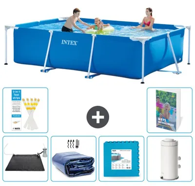 Immagine prodotto di Piscina rettangolare con telaio - 300x200x75 cm - 7 pezzi  S166