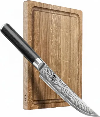 Produktbild von KAI Shun Steakmesser Set - Steakmesser + Schneidbrett DM0711-W25