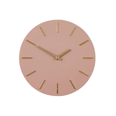 Produktbild von Mica Decorations Brixen Wanduhr – Ø36 cm – Rosa