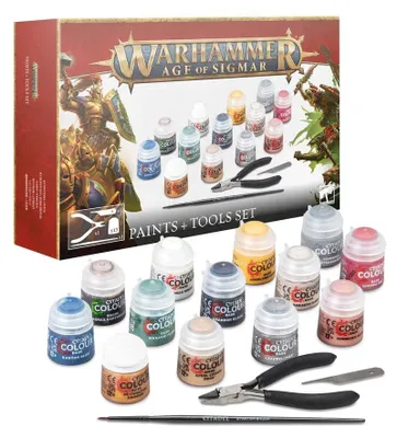Produktbild von Warhammer (S) Age of Sigmar – Farben- und Werkzeugset