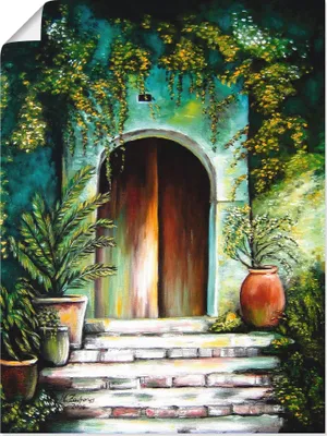 Produktbild von ARTland Poster Mediterranes Gartenparadies Größe: 60x80 cm