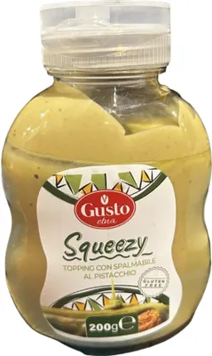 Produktbild von Pistazien-Topping Squeezy con spalmabile al pistacchio 200g - Gusto Etna