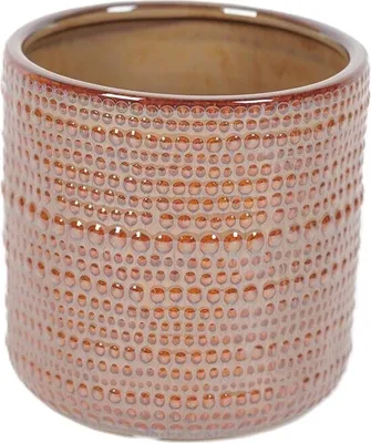 Produktbild von Rasteli Blumentopf-Dekotopf Braun-Rot D 14 cm H 14 cm