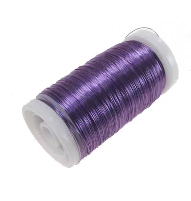 Produktbild von 100g Myrtendraht Dekodraht Ø0,3mm ca.160m Basteldraht Dekolackdraht Lackdraht, Farbe:lavendel