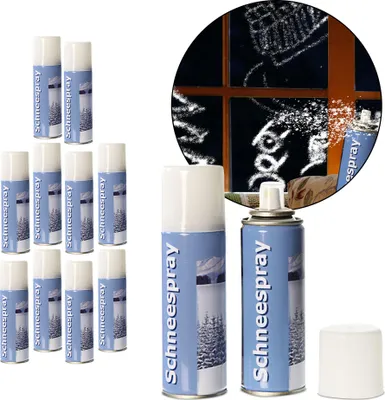 Produktbild von Schneespray Dekoschnee 111ml im 12er Set