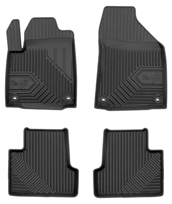 Obrázek produktu pro Gumové vaničkové autokoberce pro: Jeep Cherokee V 2013-2023 (SUV) – 4 ks, černá, na míru
