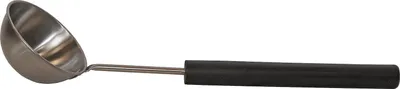 Produktbild von Nikkarien Saunakelle Edelstahl Ø 45 cm schwarzer Holzgriff 10354