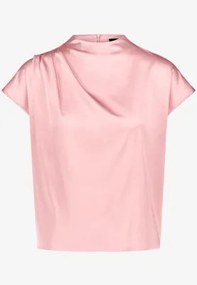 Produktbild von Satinbluse  mit Stehkragen