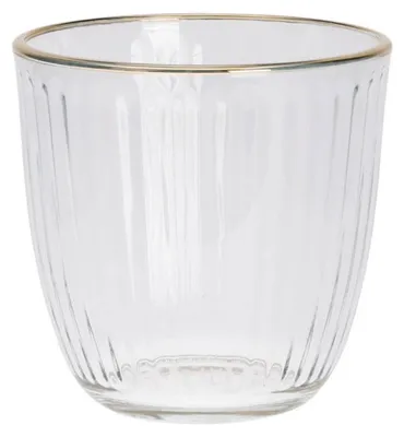 Image de Verre à boire avec bord doré EH