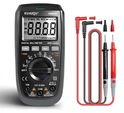 Produktbild von Digital Multimeter - KM61B - True RMS - 6000 Counts - Auto Range - AC/DC 600V 10A - Kapazität 100mF - Widerstand 60MΩ