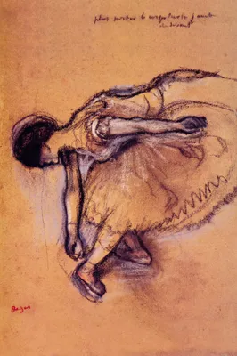 Produktbild von Edgar Degas Kunstdruck Bild - Tänzerin (120 x 80 cm)