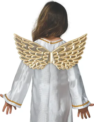 Produktbild von Weihnachten Goldene Engelsflügel Himmelssymbol Kostüm Flügel Kinderträume Engelskostüm Himmlische Accessoires Feiertagsdekoration Engel Thema Fantasie, Farbe: Gold