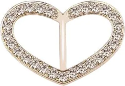 Produktbild von Der Glanz der Eleganz - eine universelle goldene Herzschnalle