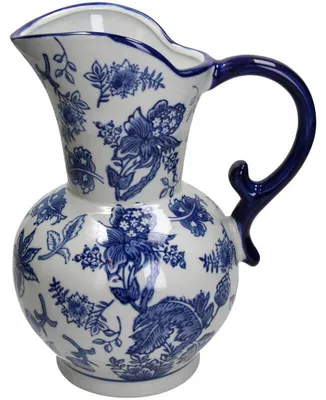 Productafbeelding van HD Collectie vaas, porselein, blauw, 20,5x19x30,5 cm
