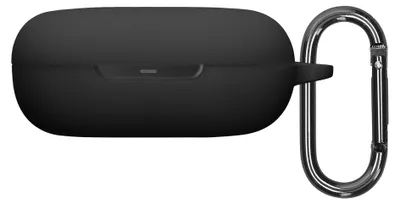 Produktbild von kwmobile Schutzhülle für Shokz OpenFit 2 T920 Hülle - TPU Silikon Case für Kopfhörer Ladecase - stoßfestes Cover mit Karabiner - Schwarz